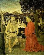 Piero della Francesca saint jerome and a worshipper Sweden oil painting artist